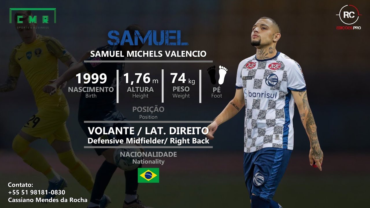 Samuel - Volante / Lat. Direito (Defensive Midfielder / Right Back) - 2024