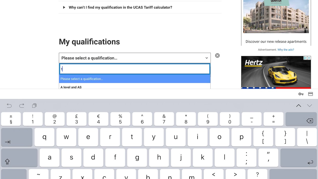 UCAS Tariff Points