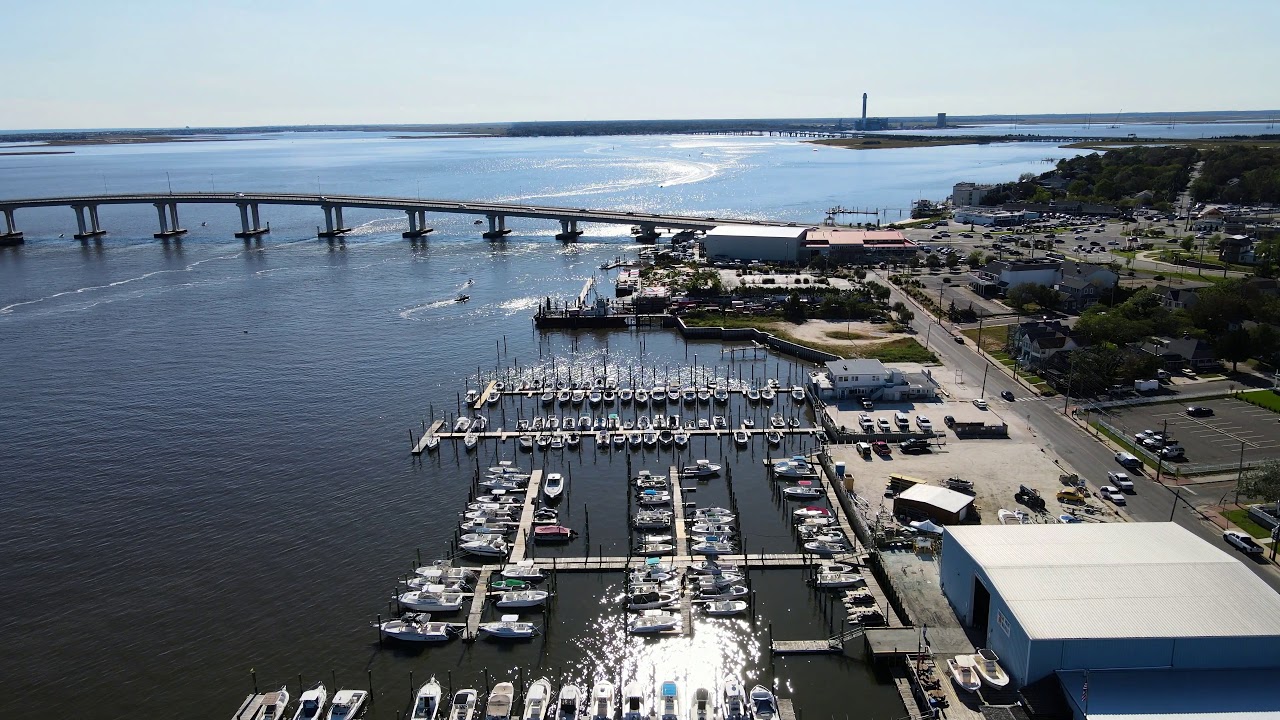 Somers Point NJ|Route 52 Causeway Bridge|Drone Footage|4K