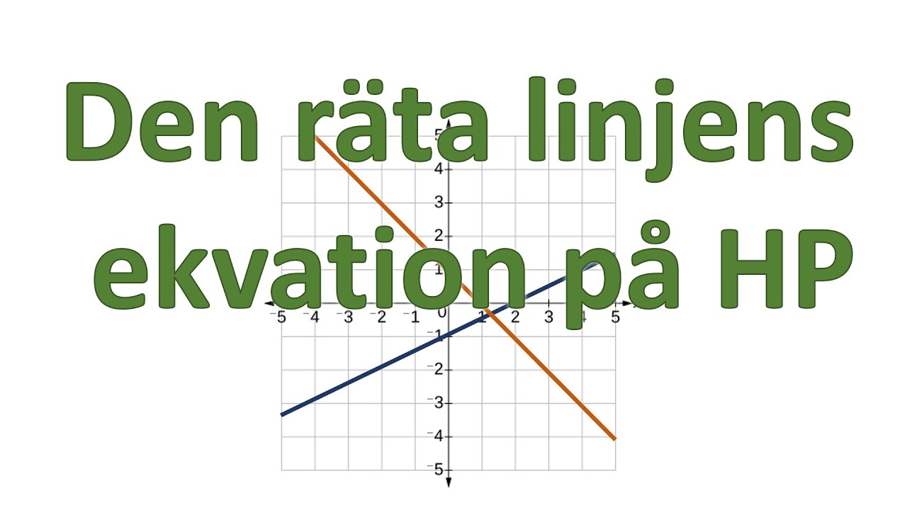 Allt du behöver veta om den räta linjens ekvation på Högskoleprovet
