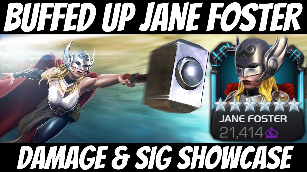 *NEW* JANE FOSTER DAMAGE & SIG ABILITY SHOWCASE - RANK 3 GAMEPLAY