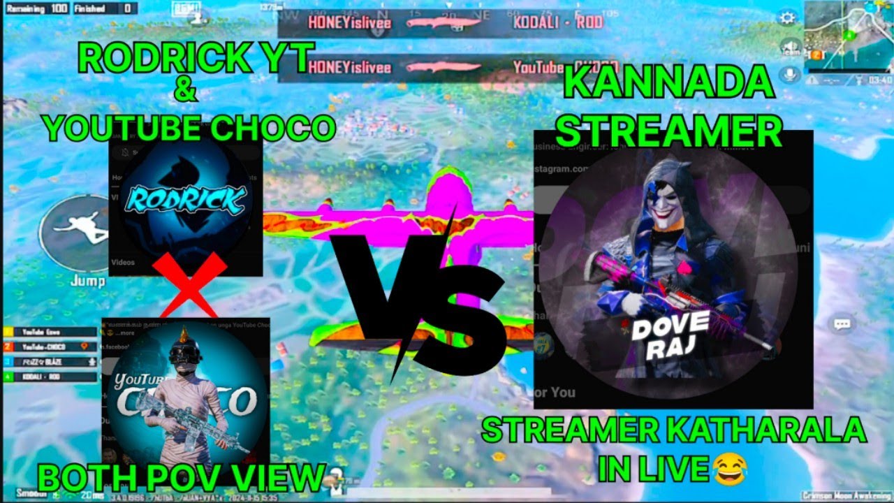 RODRICK & CHOCO🔥vs KANNADA STREAMER😂|| CLASSIC MATCH || #madan #madanop #bgmi #bgmitamillive