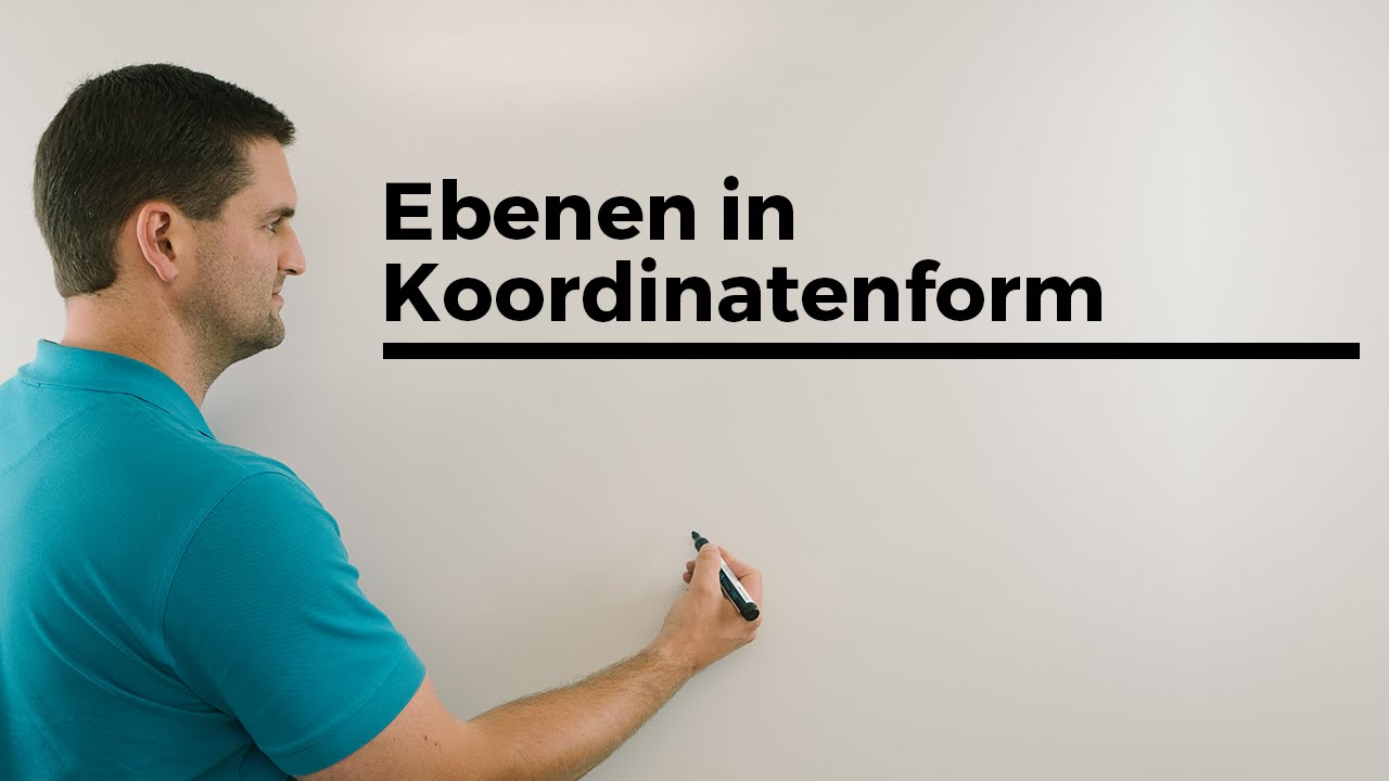 Ebenen in Koordinatenform, Sonderformen, wenn was fehlt;), Vektorgeometrie | Mathe by Daniel Jung