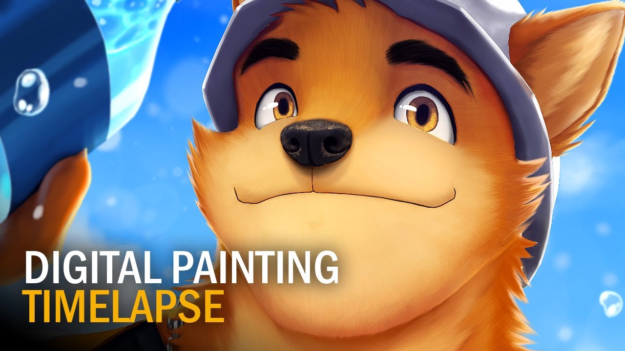 Stay Hydrated! | Digital Painting Timelapse