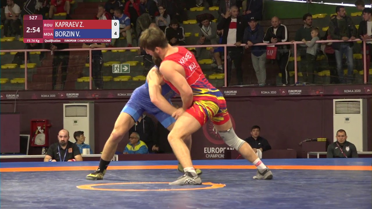 Qual. FS - 74 kg: Z. KAPRAEV (ROU) v. V. BORZIN (MDA)