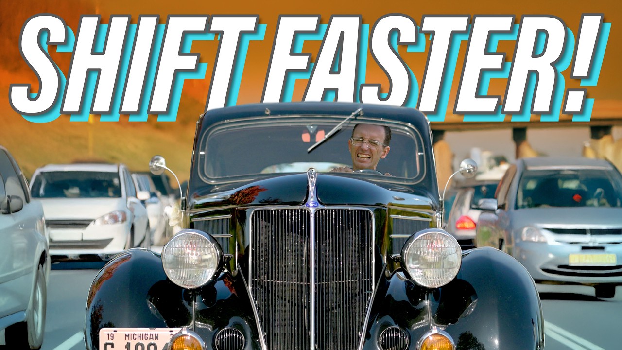 Driving a 1930s Ford Manual Transmission in Modern Traffic