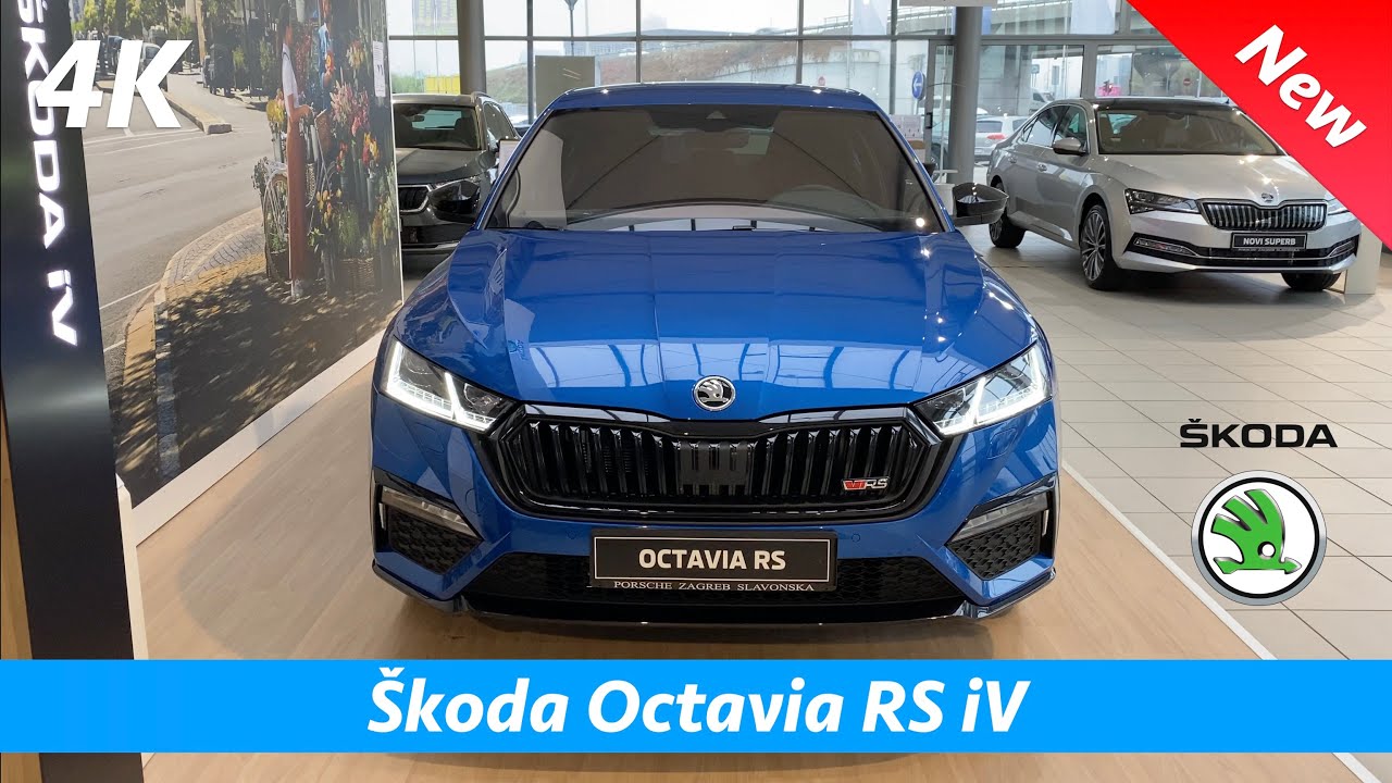 Škoda Octavia RS iV 2021 - Полный обзор в 4K | Экстерьер - Интерьер (аккумуляторный ряд)