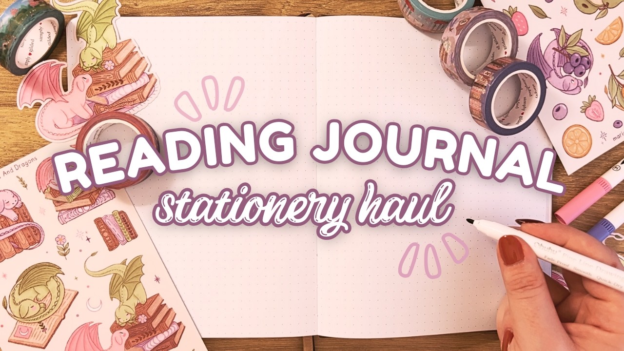 Reading Journal Stationery HAUL! ✨ Stickers + Washi Tape + Pens