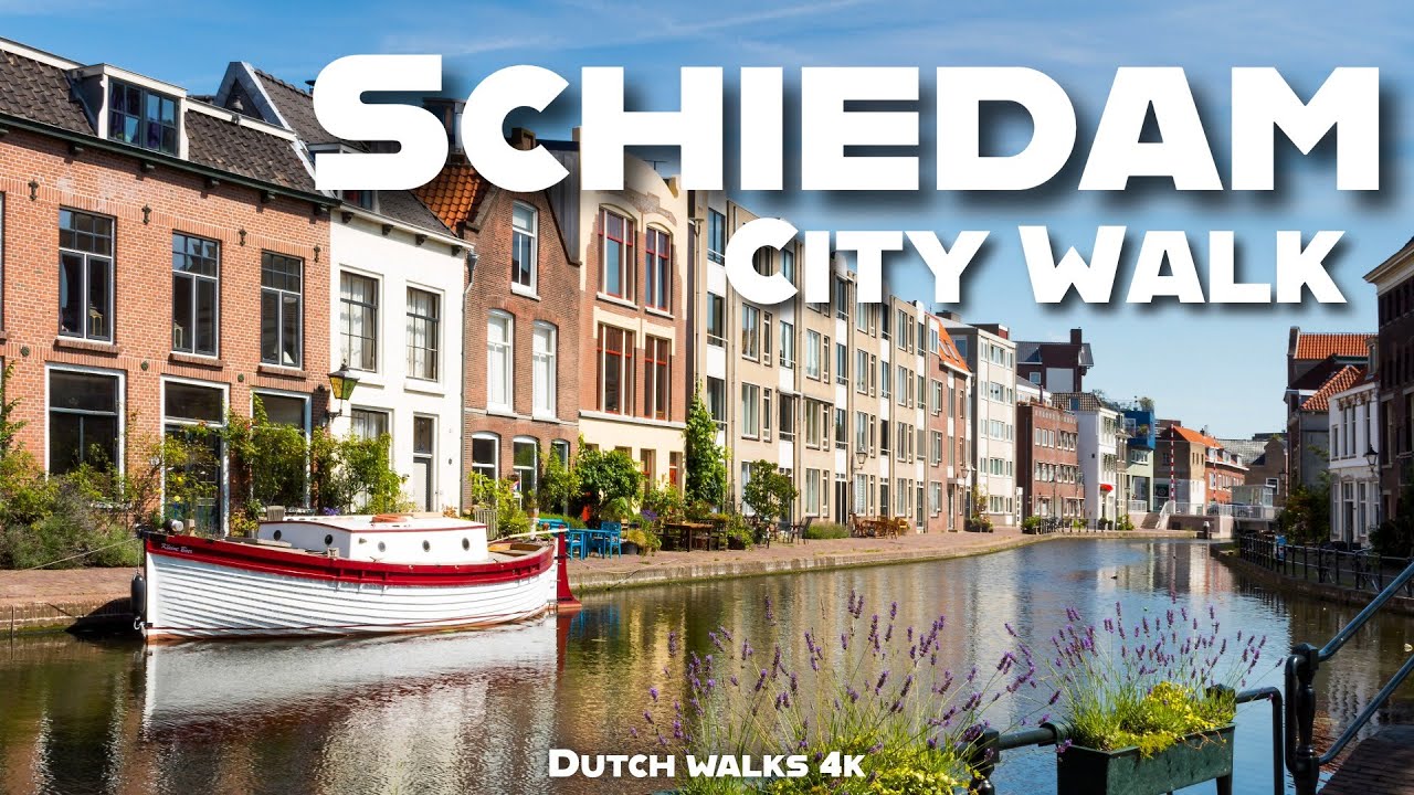 Schiedam Walking Tour 2025 🌟 Historic Canals 4K HDR