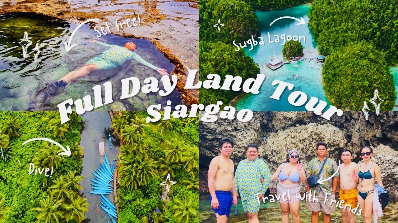 FULL DAY LAND TOUR IN SIARGAO | Magpupungko, Sugba Lagoon, Maasin River and more | Ep. 03