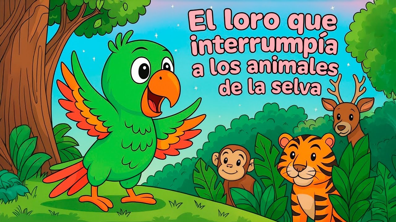 🦜🌴 El loro que interrumpía a los animales de la selva | Cuentos infantiles | Cuentos para dormir