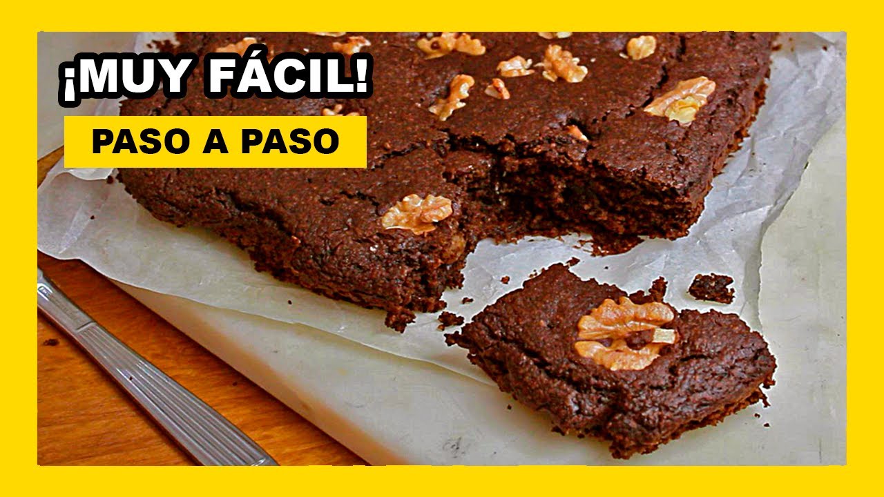 🔶 Como hacer BROWNIE de AVENA (receta saludable y vegana)
