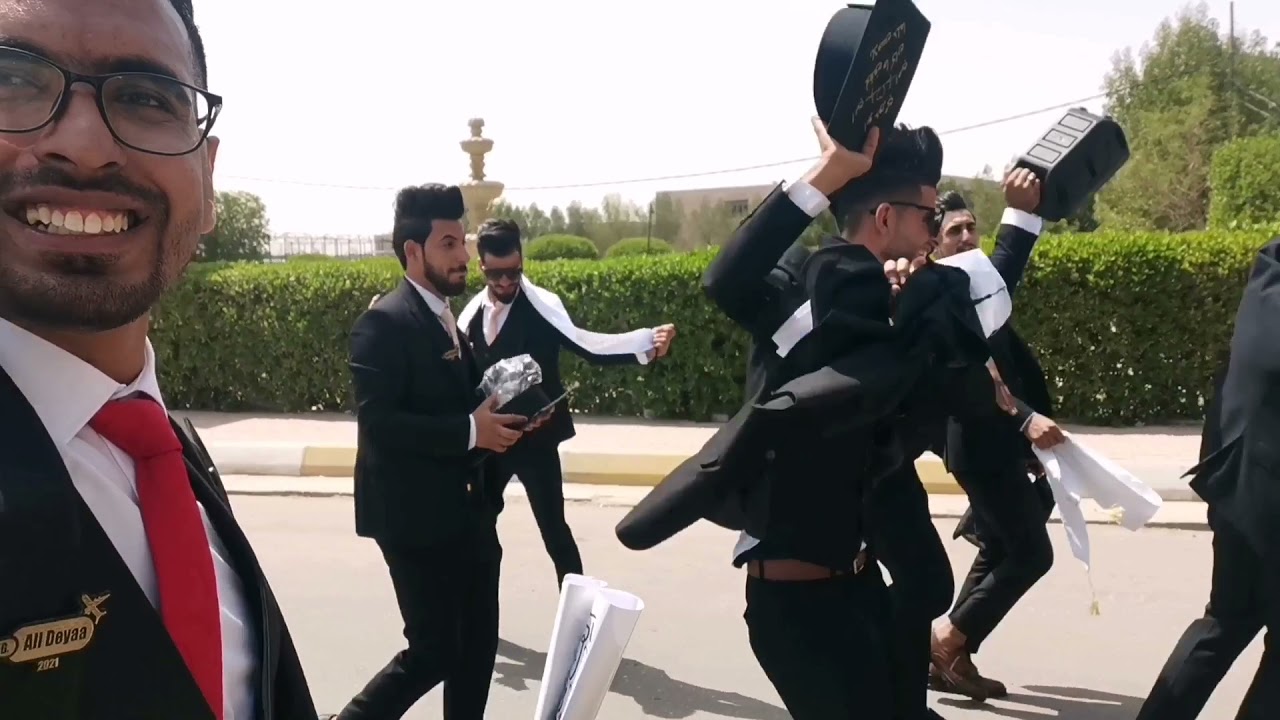 كواليس صورة تخرج طلبه جامعه كربلاء كليه العلوم السياحية دفعة Tourism Leaders 2021