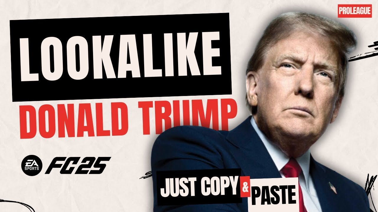 Donald Trump Face Creation in EA FC 25 - Pro Club & Career Mode Tutorial