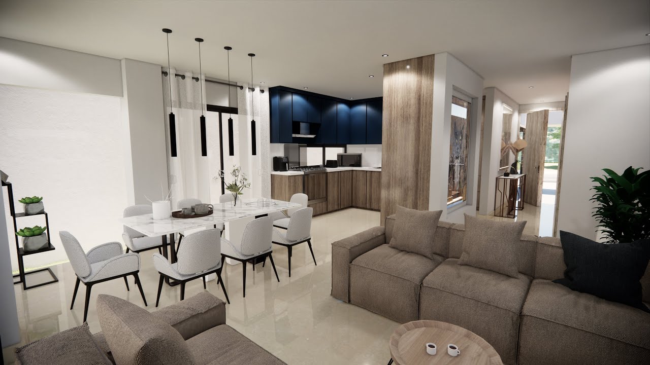 LA PERFECCIÓN HECHA UNA CASA de 7X18 con 4 DORMITORIOS