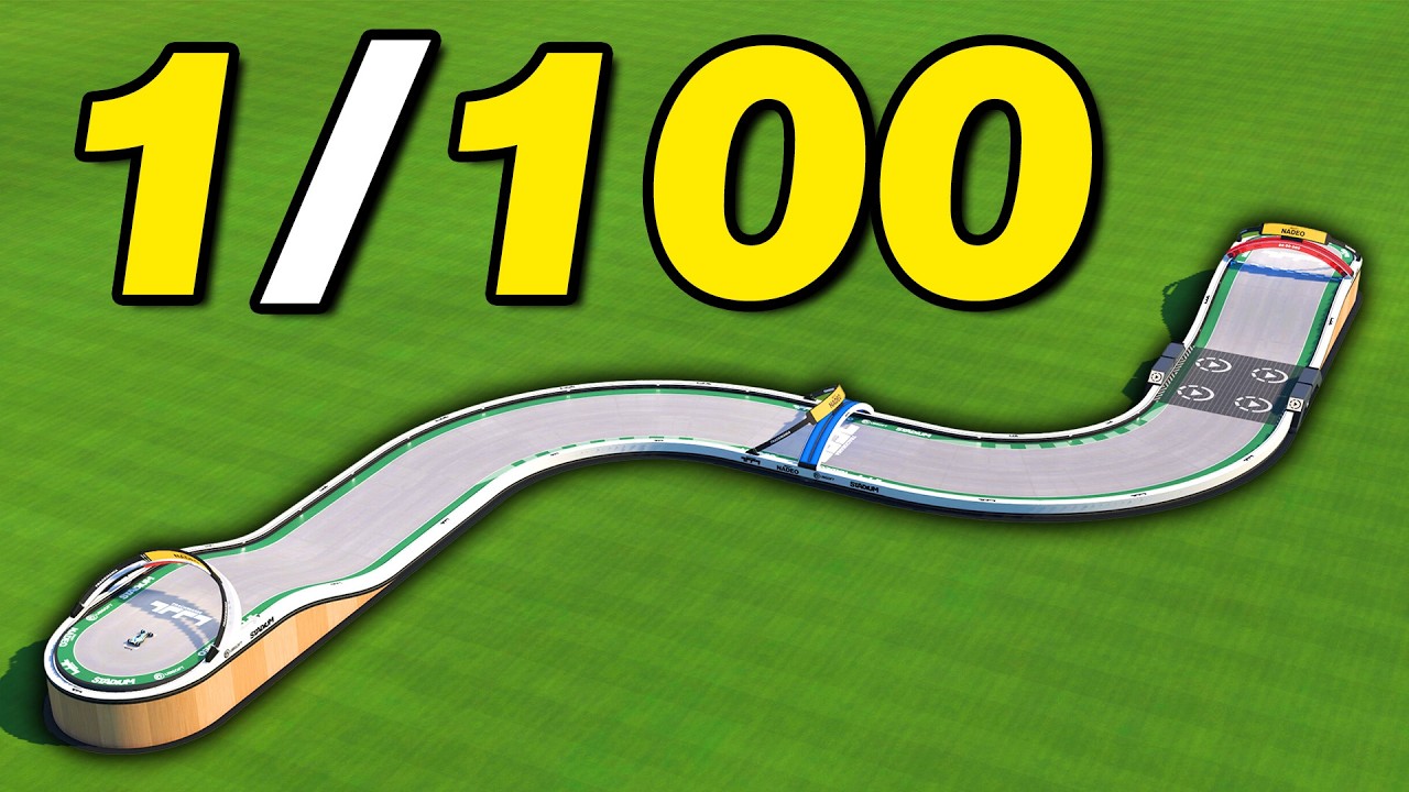 I played the First 100 Trackmania Maps