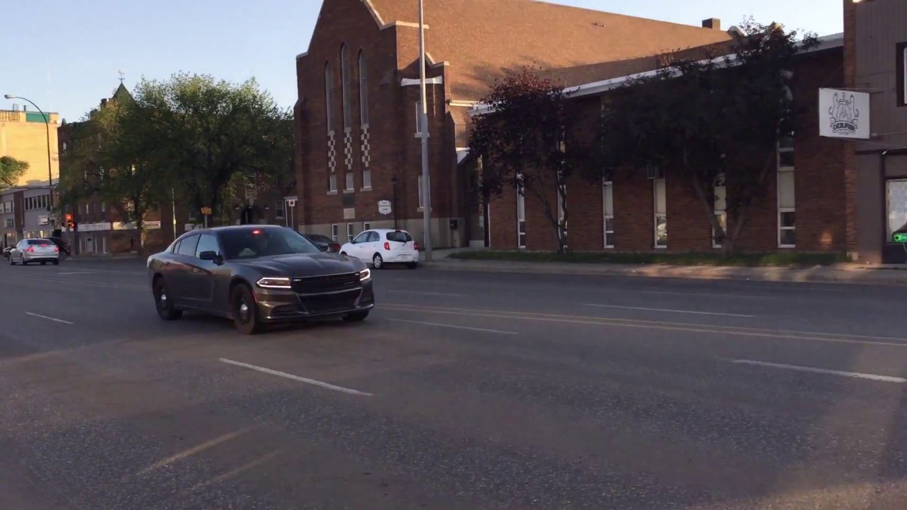 Regina Police Unmarked Dodge Charger Responding Code 3