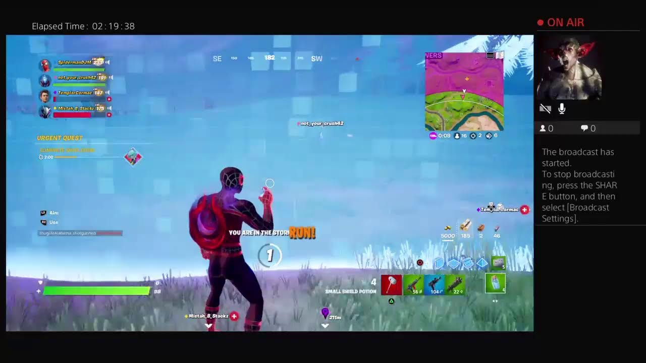 Playing some Fortnite with some friends