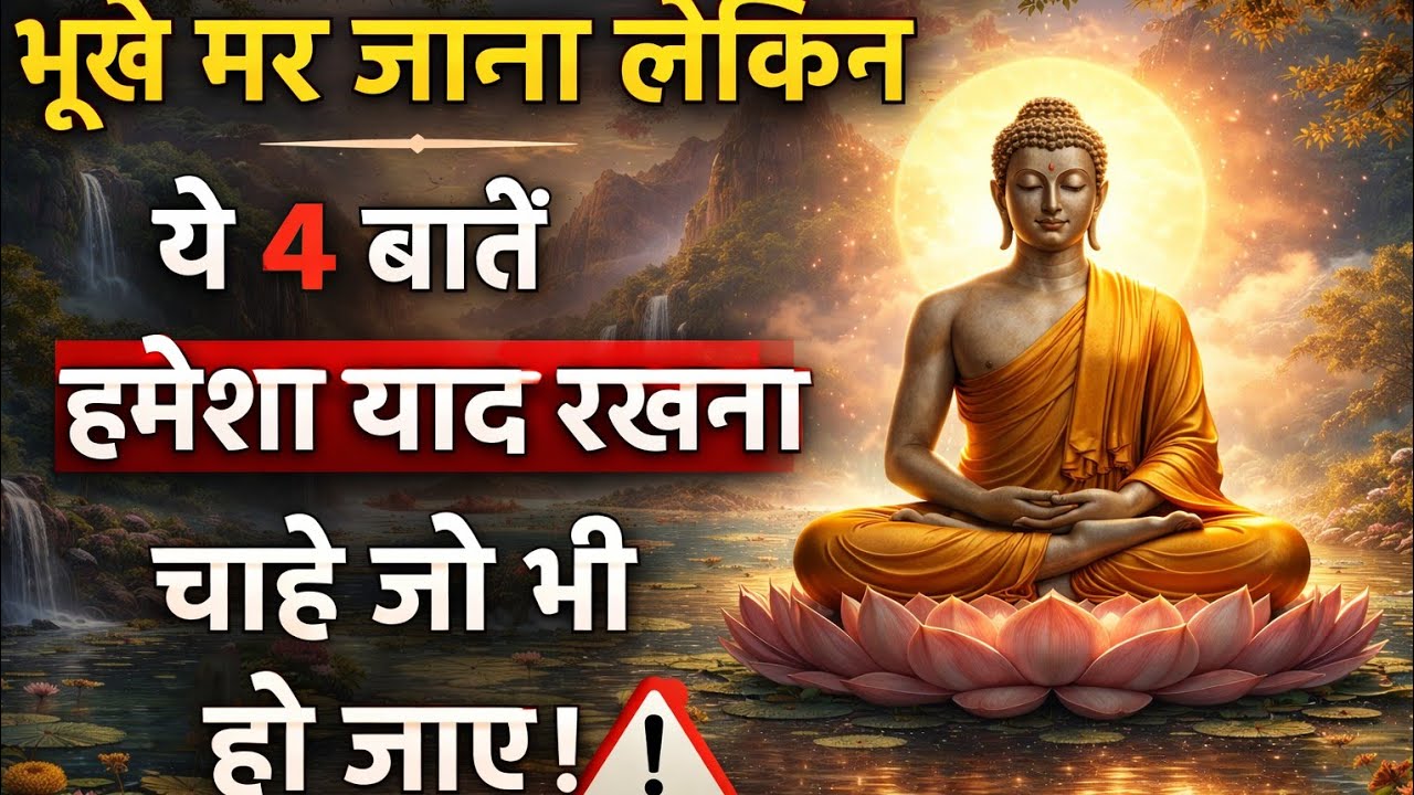 Buddha’s 4 Golden Rules of Life #buddhvaani #hindimotivation #motivation #dailymotivation #buddha