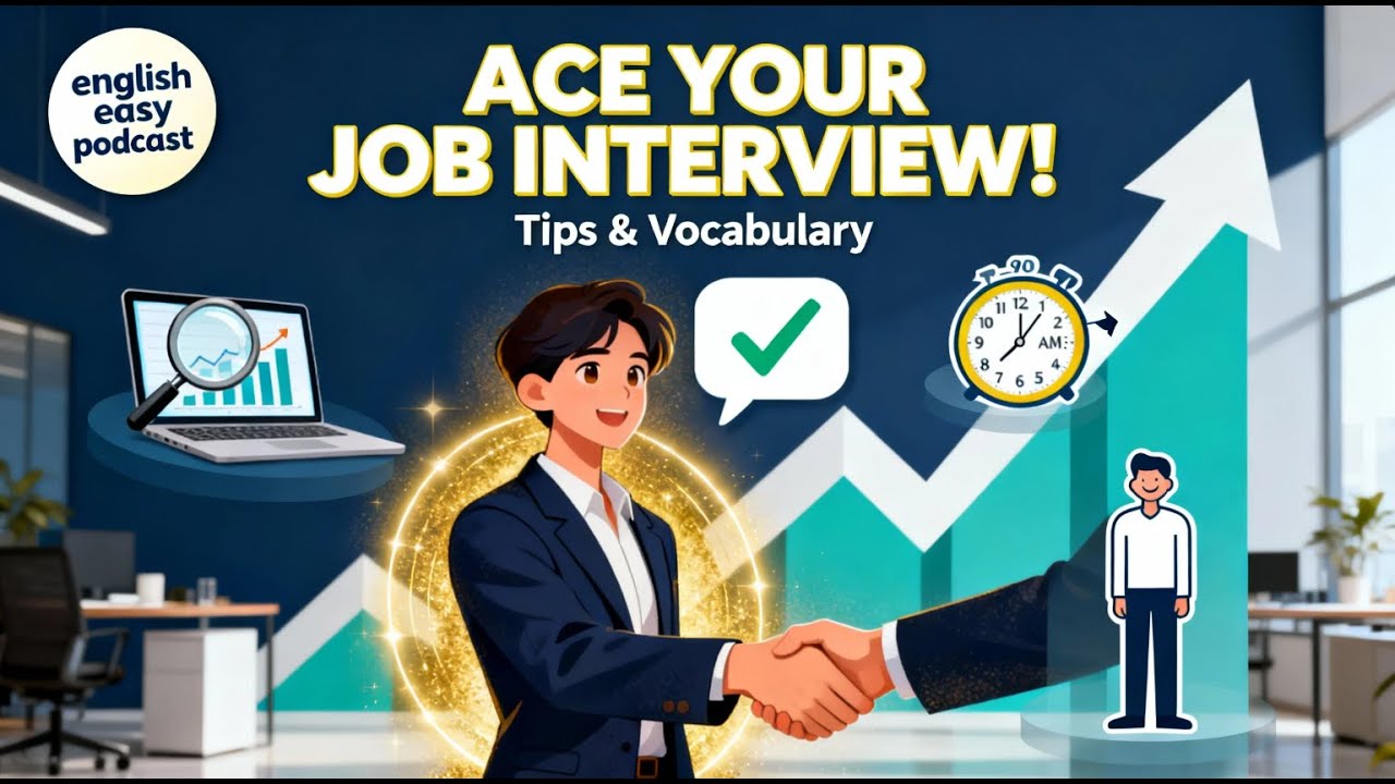 MASTER Your Job Interview: Best Answers&Vocabulary! 💼🎤(English for Career)#learnenglish #beginners