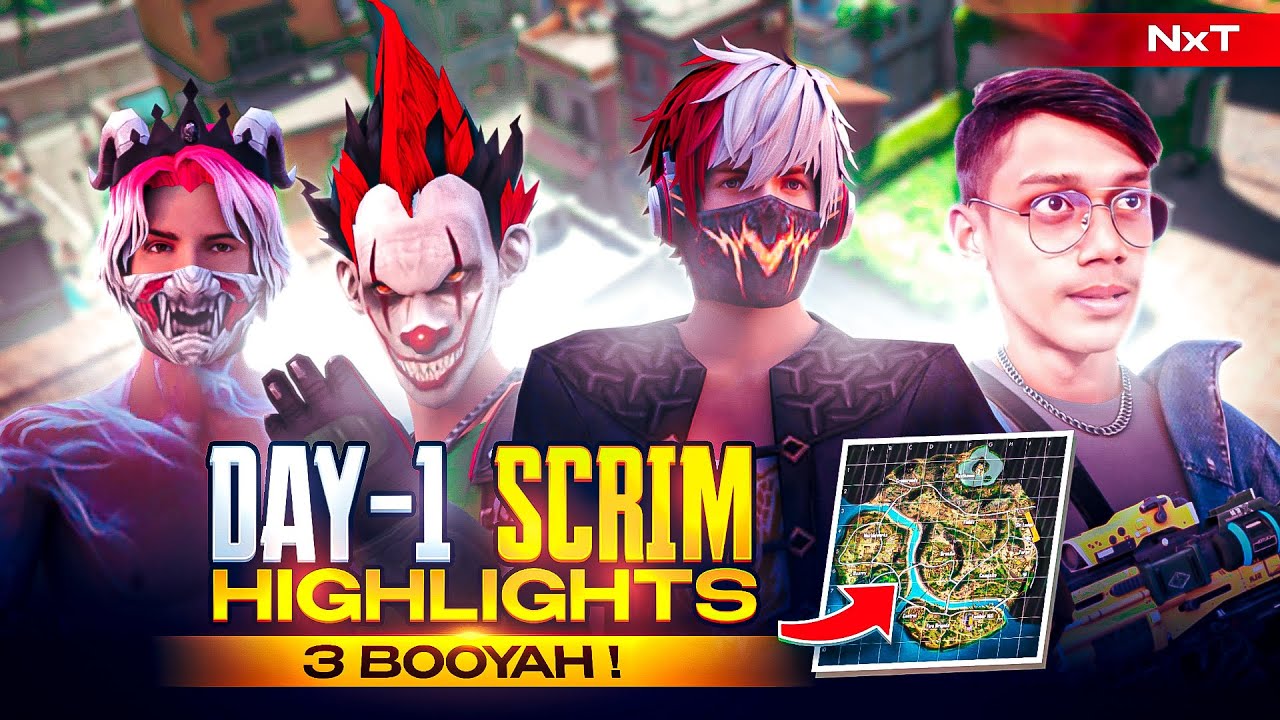 3 BOOYAH BY NXT LEVEL 🔥 !! FULL DOMINATION 🔥 IN NONSTOP GAMING PRACTICE SCRIMS DAY - 1 | Maxxa ❤️