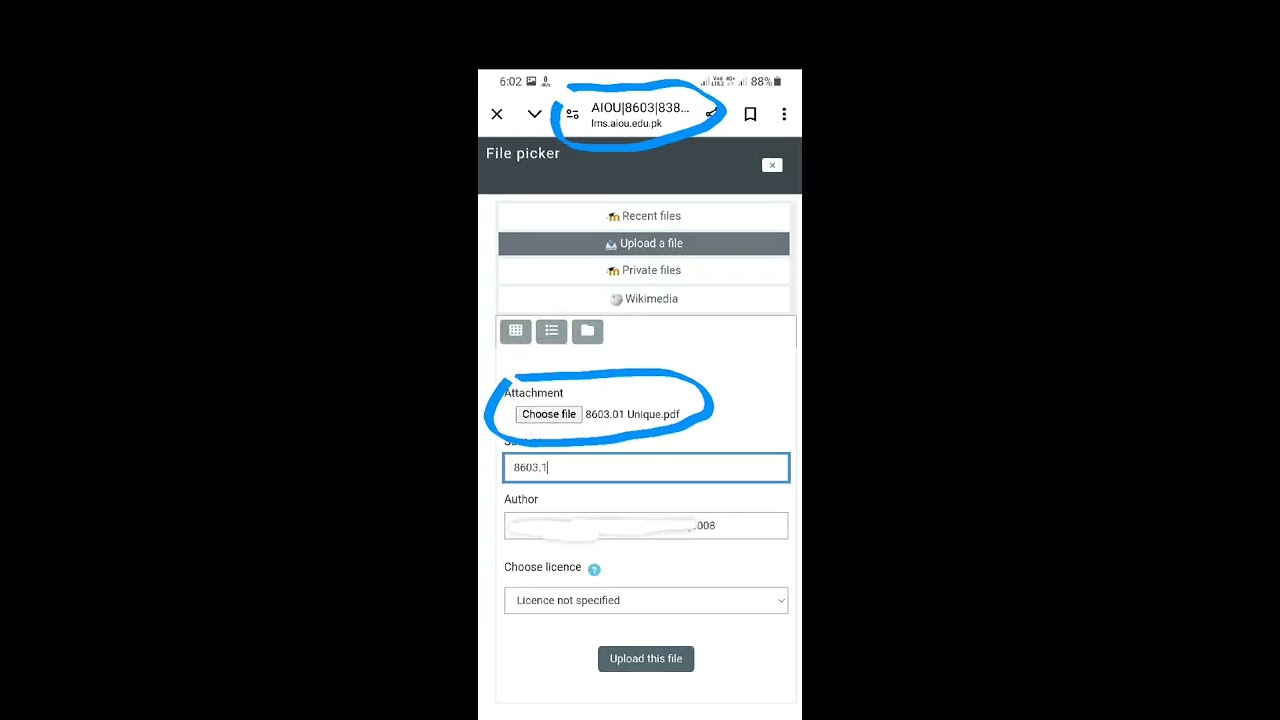 AIOU Student assignment upload process in all B.ed msc B's students 