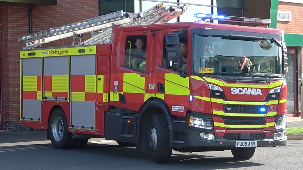 Coalville New Generation Scania Pump Turnout - Leicestershire Fire & Rescue Service