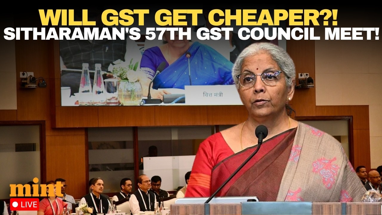 LIVE: 57th GST Council Meeting Under FM Nirmala Sitharaman's Chairmanship at Bharat Mandapam, Delhi