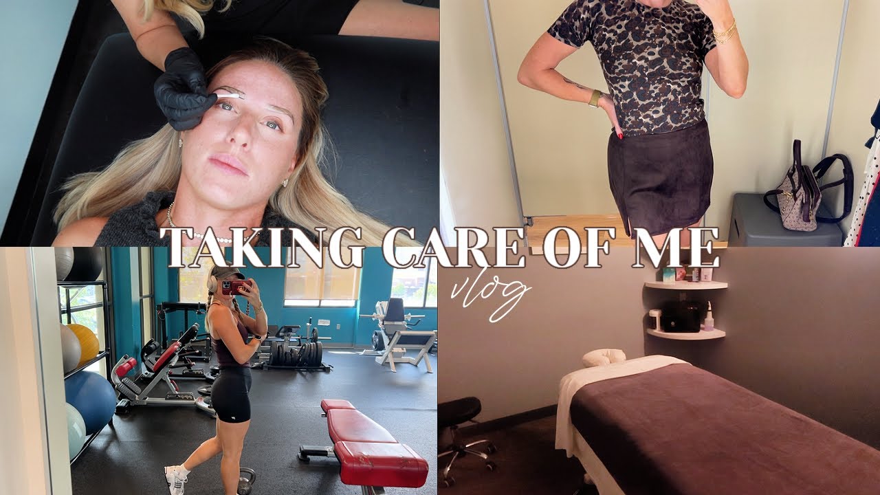 Spoiling myself | workout, massage, shopping & permanent makeup appt (lips & brows)
