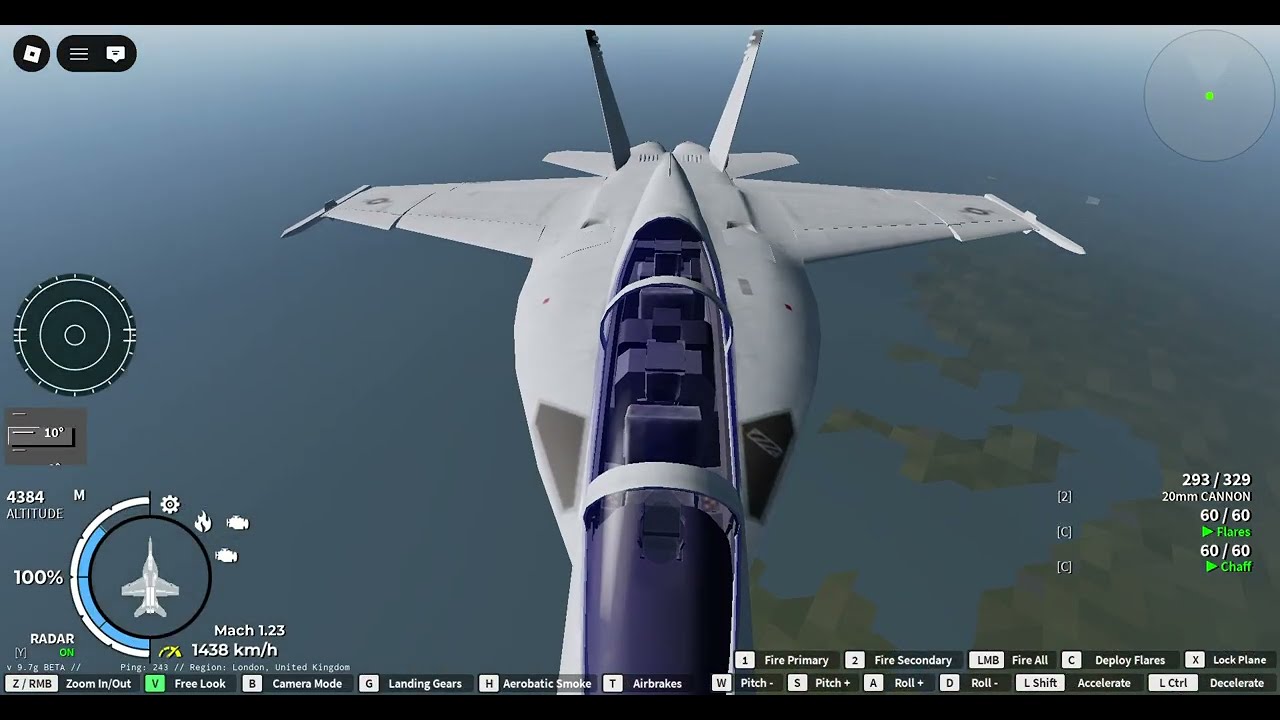 New F/A 18F Super Hornet showcase! {Wings of glory-roblox}