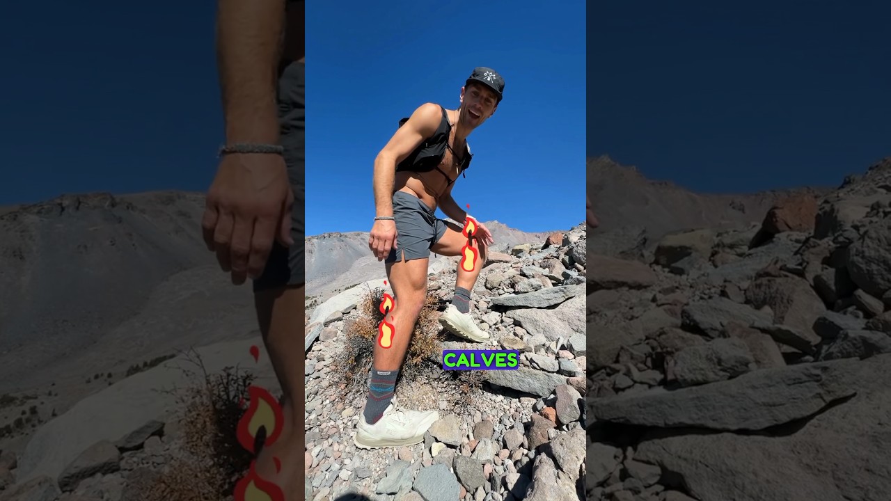 Жгучие икры горят во время похода в гору? Попробуйте этот простой и эффективный метод! #поход #тр...