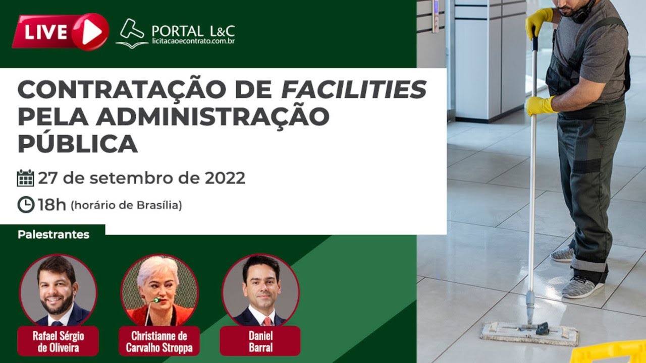 Live Contratação de facilities pela Administração Pública