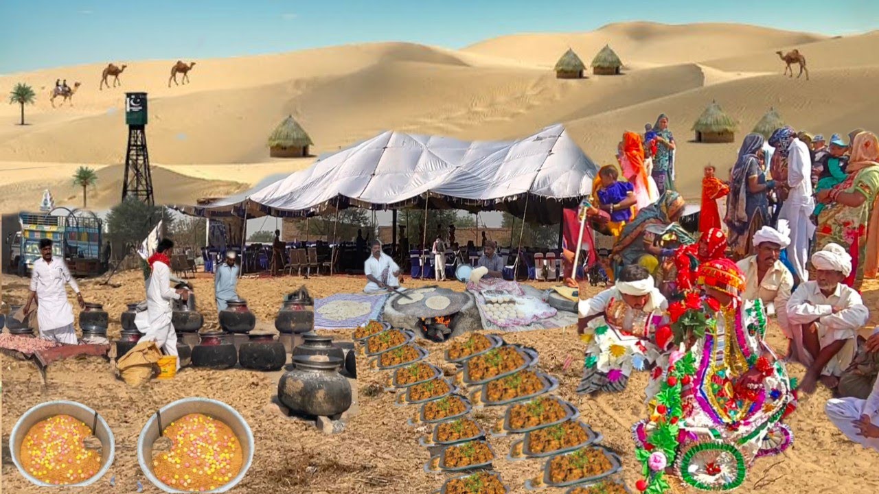 Biggest Desert Marriage Ceremony in Village Mega Cooking Food for 10000 People stunning Cholistan