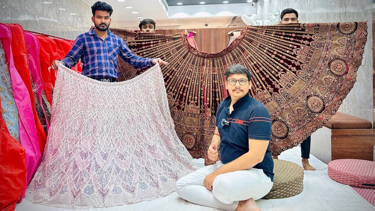 लहंगों का धमाका ₹3000 से शुरू। शोरूम वाला माल। एके से एक दाम। Lehenga In Chandni Chowk