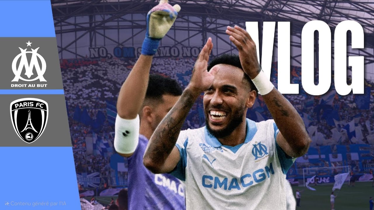 Vlog OM 5-2 PARIS FC : AUBAMEYANG et les Minots Bilal NADIR & Robinio VAZ en feu 🔥 