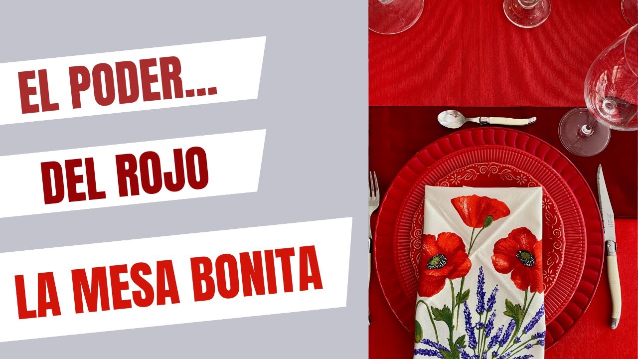 El Poder del Rojo en la Mesa / Elegancia sin Excesos