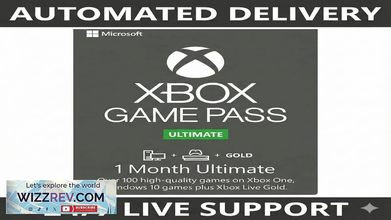 Xbox Game Pass Ultimate 1 Month Membership Existing Users