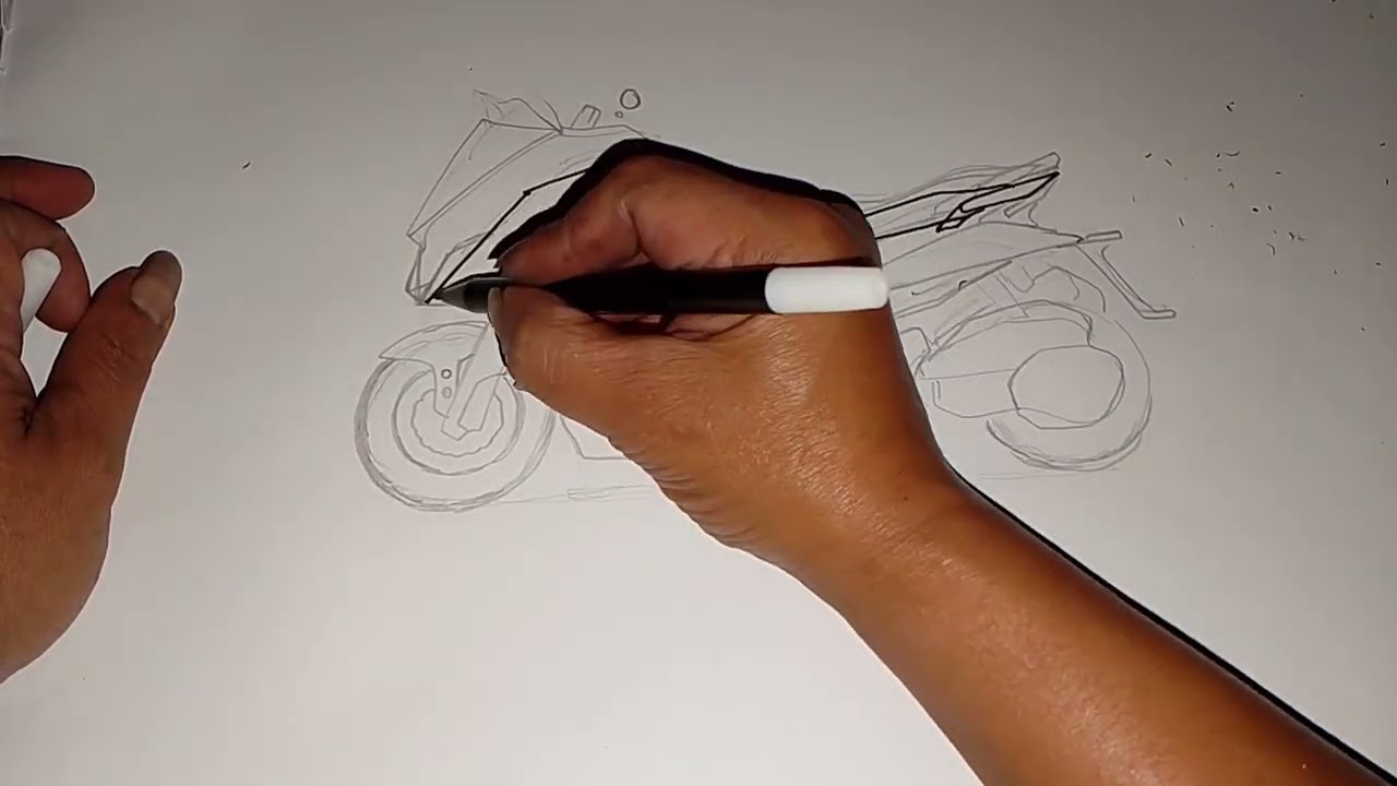 BIO 350cc Drawing Motorcycle Design Big Scooter 350cc @Abinarizachannel