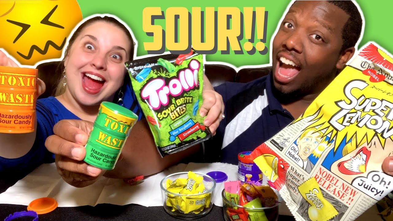 EXTREME SOUR CANDY CHALLENGE! | Warheads, Now and Later Sours, Toxic Waste, Sour Patch Kids, & MORE!