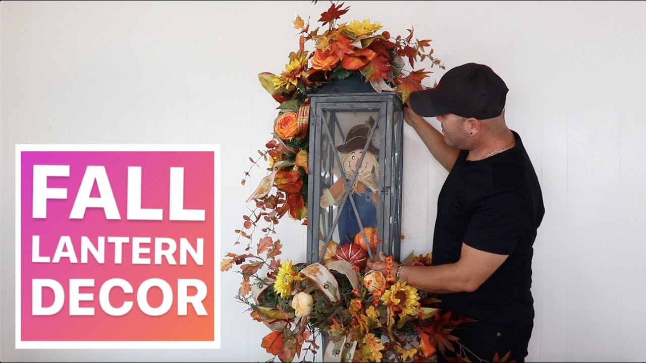 HOW TO DECORATE A LANTERN FOR FALL ( Elegant Fall Ideas )  2021