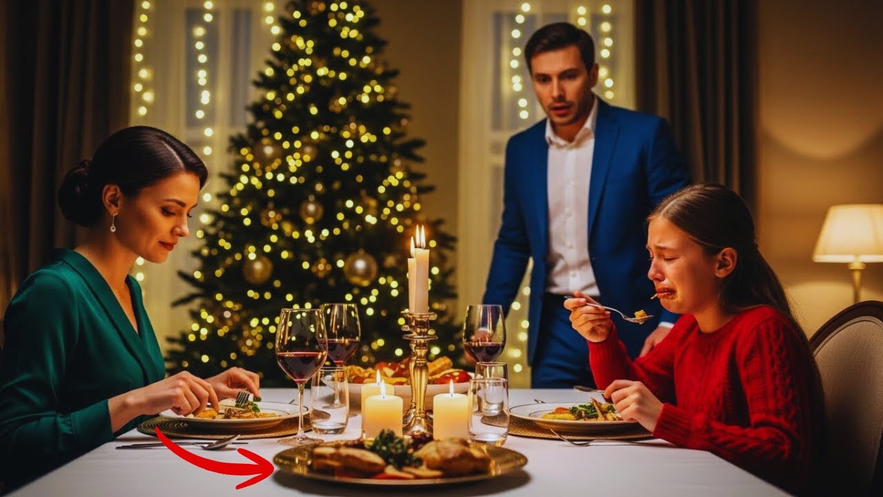 Fetiței i-a fost refuzată mâncarea de către mama vitregă la Crăciunul în familie, dar milionarul...