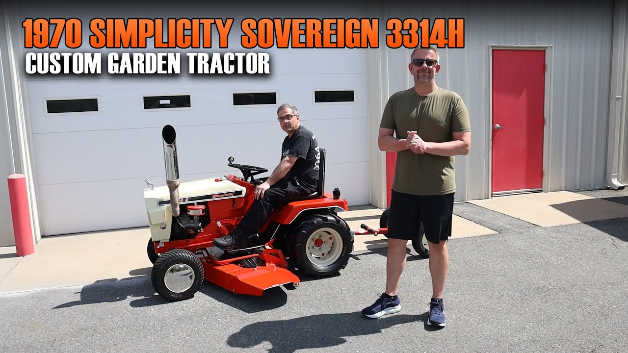1970 Simplicity Sovereign 3314H Custom Garden Tractor Walk Around