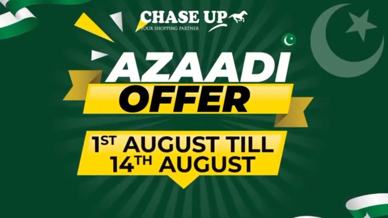 CHASE UP AZADI OFFER | 14 August Discount | BIGGEST CHASE UP | KARACHI