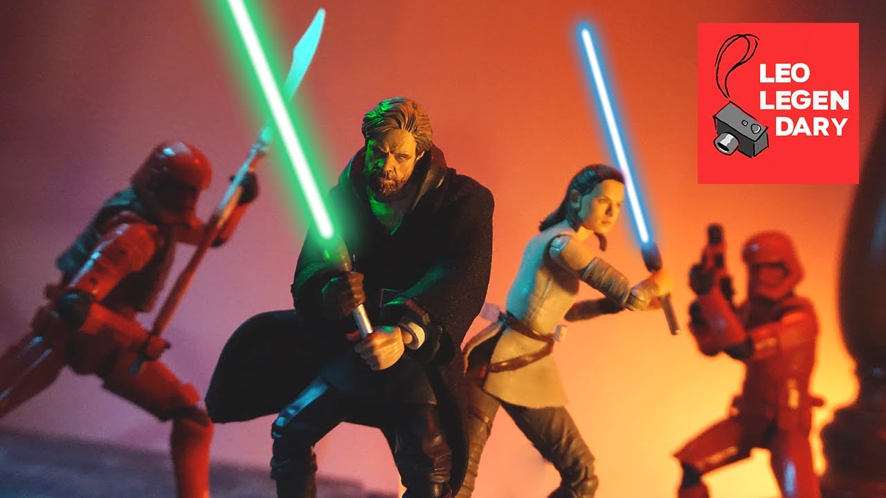 LUKE SKYWALKER'S BATTLE (Han, Luke, Leia Reunion) - Stop-Motion Mini Film
