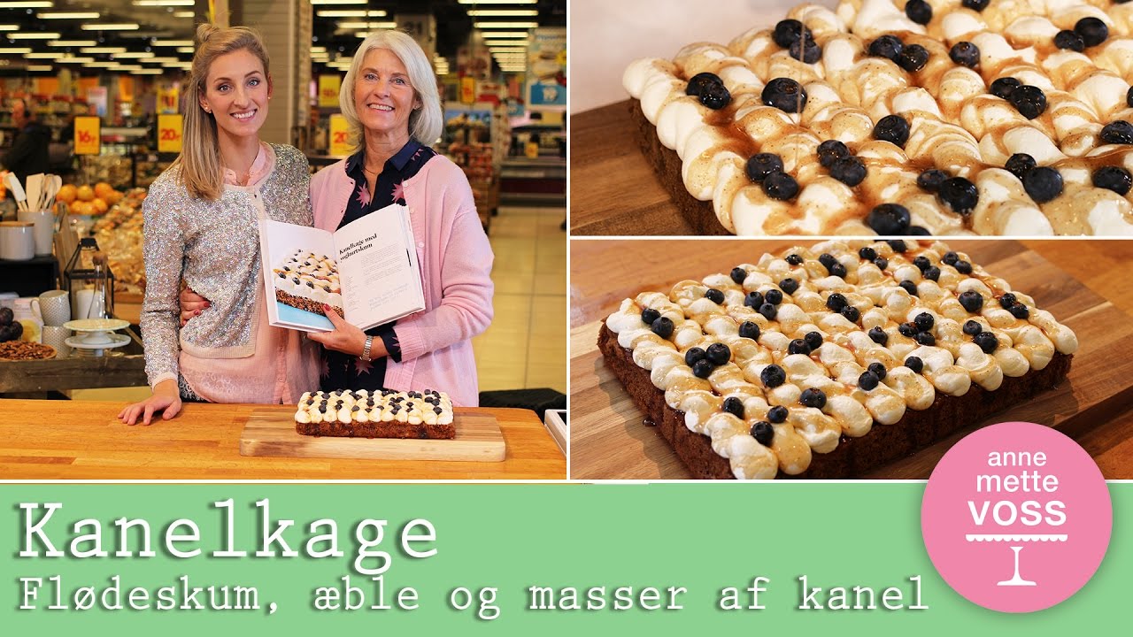 KANELKAGE MED BLÅBÆR OG YOGHURTSKUM med min mor I Annemettes Bageskole