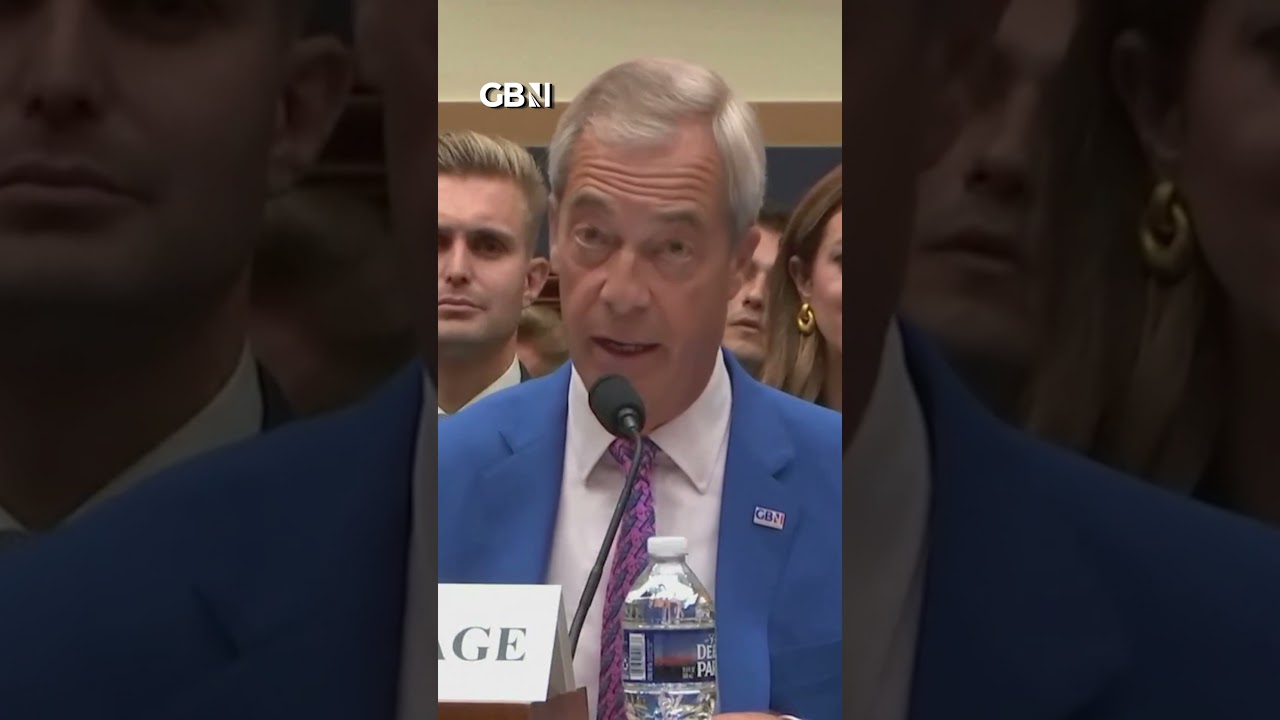 Nigel Farage compares Britain to North Korea as he addresses US Congress over free speech concerns