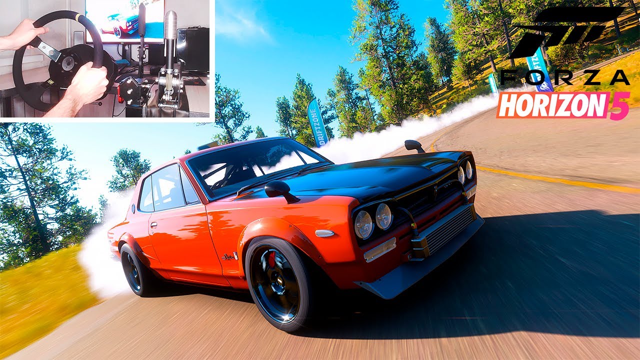 TUNING DRIFT 1971 Nissan Skyline 2000GT-R Forza Horizon 5 Thrustmaster T300RS