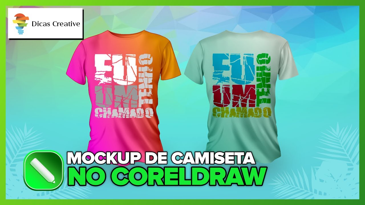 MOCKUP DE CAMISETA NO COREL DRAW.