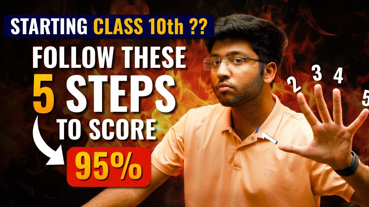 5 Steps To Score 95% 🔥 | Class 10th 2024-25 | Shobhit Nirwan