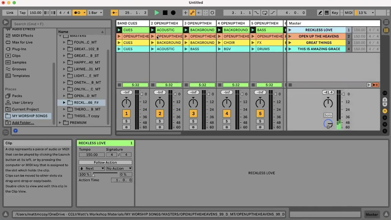 Using Ableton Live's Metronome